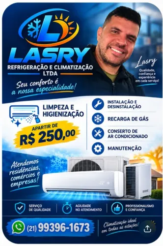 Higienização e instalação de ar condicionado