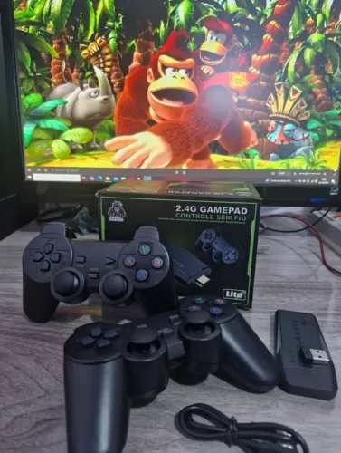 EMULADOR Nintendo Game stick Blulory Lite 4K 2 Controles Retrô HDMI Original Lacrado