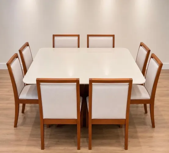 Mesa 8 lugares alto padrão 
