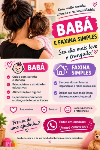 Baba é faxineira