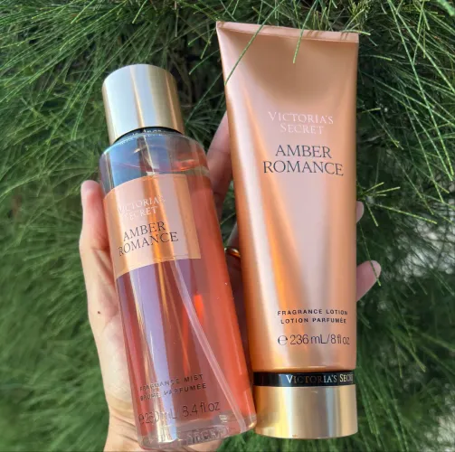 Victoria Secret Loção E Fragrancia Amber Romance Kit
