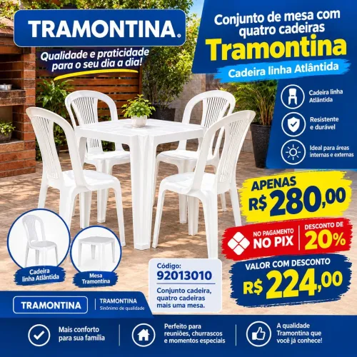 Jogo de cadeira tramontina