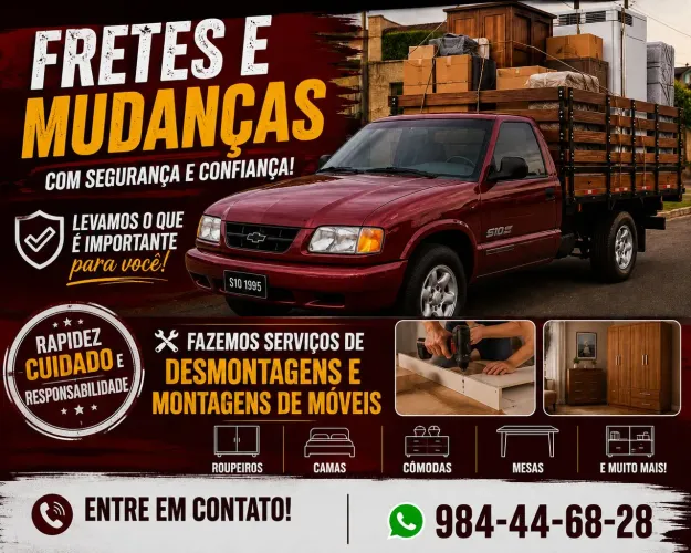 Pequenos fretes e montagens/desmontagens