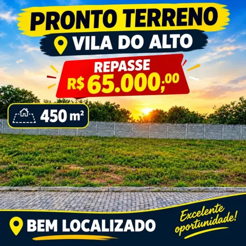 EDF TERRENO NO VILA DO ALTO COM 450 m²