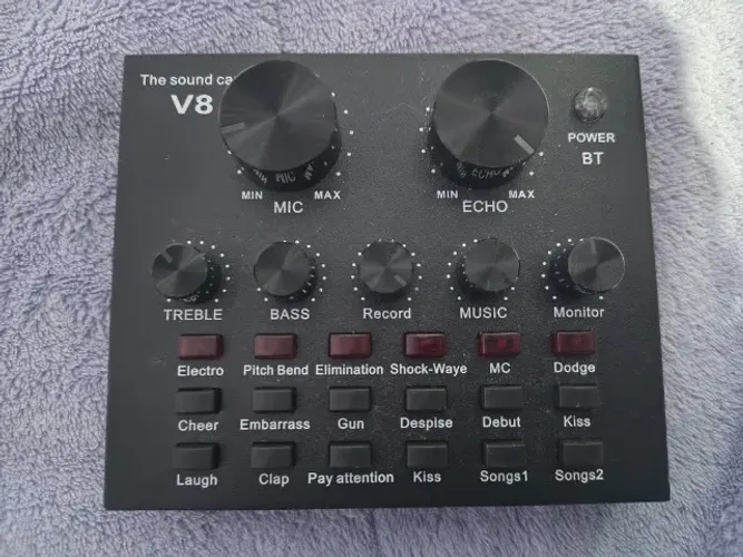 Interface the sound card v8
