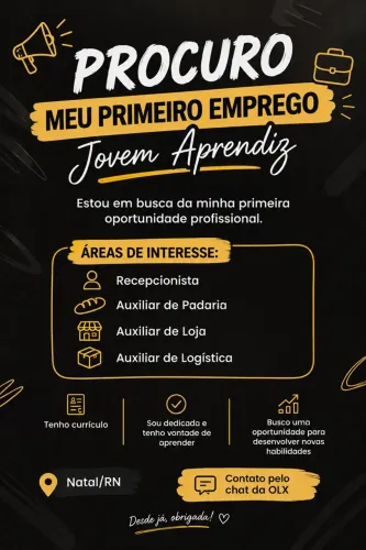 Em busca da minha primeira oportunidade profissional 