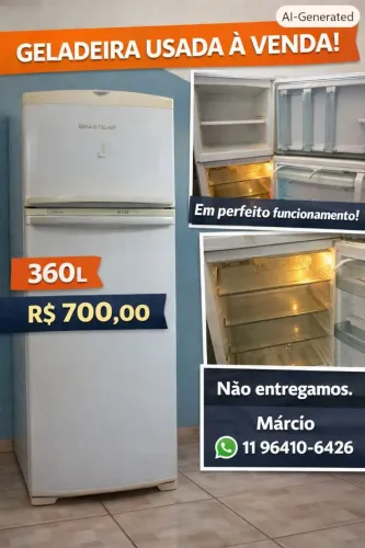 Geladeira Brastemp 360l