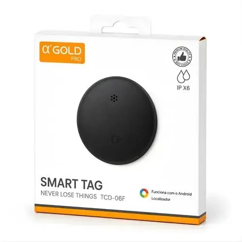 Smart Tag Alpha Gold Pro | Localizador Bluetooth para Android | IPX6 | Novo