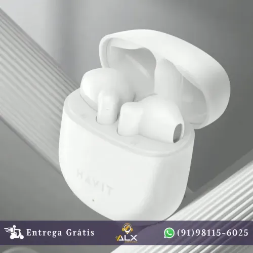 Fone de Ouvido Bluetooth Havit Tw976 Tws Branco *ENTREGA GRÁTIS*
