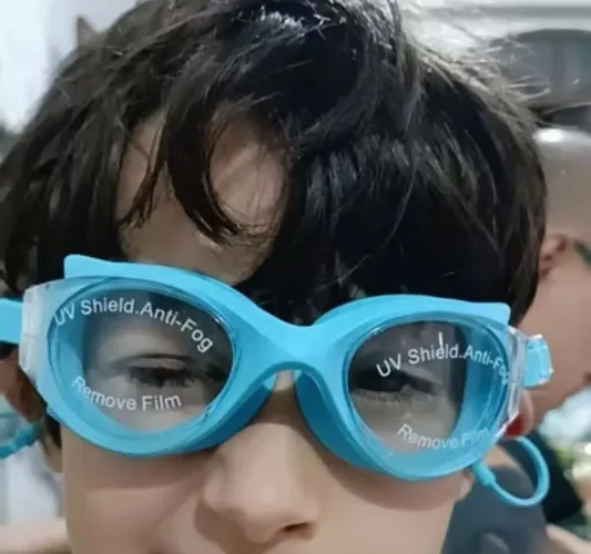 Óculos Infantil pra  mergulho Natacão,profissional  óculos e tampão,o anti-neblina