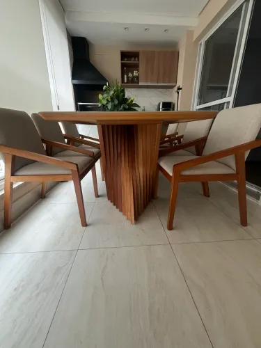 Mesa Off elite com 6 cadeiras