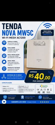 KIT TENDA NOVA MW5C Wi-Fi MESH AC1200