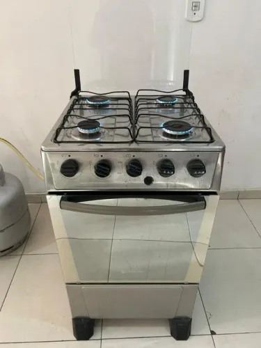 Fogão inox acendimento automático entrego 