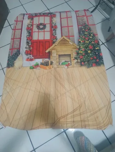 Fundo fotográfico Natal Pet em malha