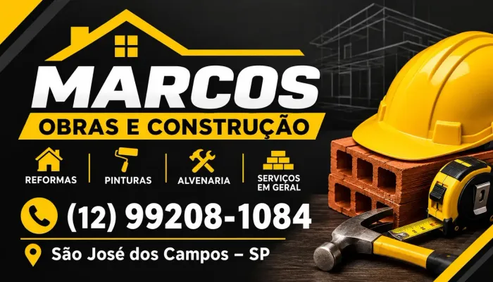 Pedreiro Marcos a 35 anos de experiência em obras