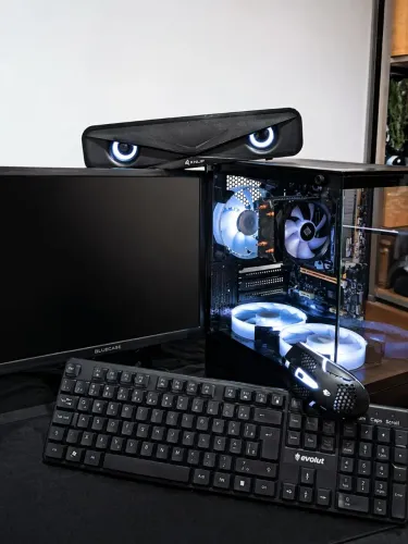 PC GAMER COMPLETO + MONITOR | RYZEN 5 + 16GB | PRONTO PRA USO