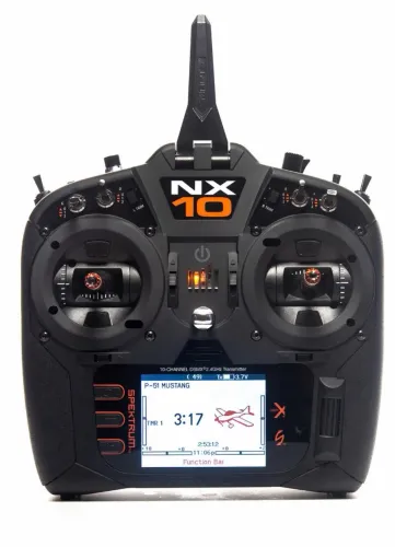 Rádio Spektrum Nx10+ Dsmx 2.4ghz 20 Canais S/ Rx + 2 receptores 8ch