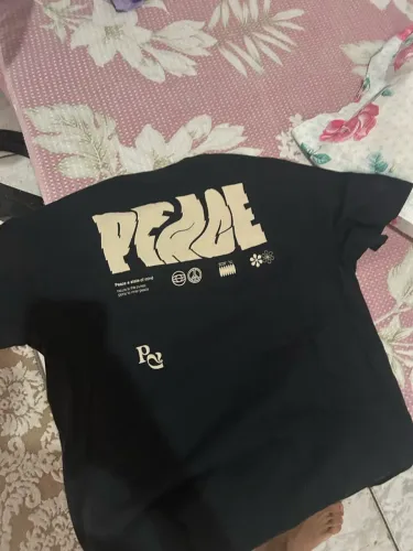 Camisa Oversized Peace preta
