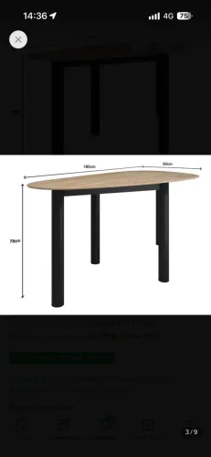 Mesa orgânica, na caixa , nunca foi usada!
