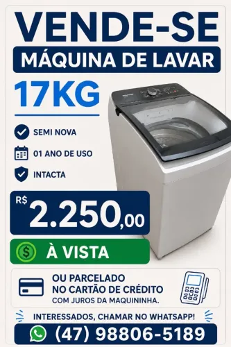 Máquina de lavar roupa - 5 Meses de uso