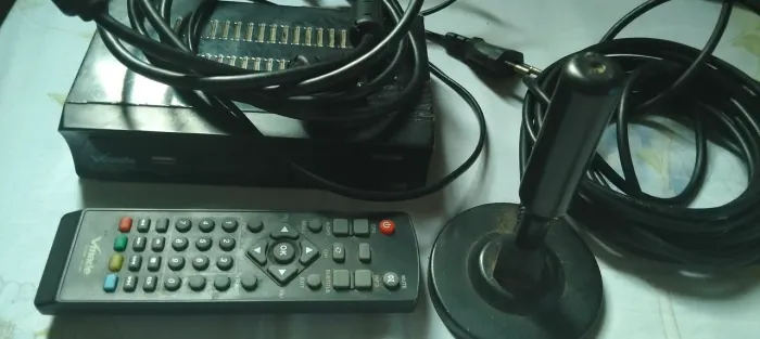 Conversor digital+Antena+ Controle+ Cabo hdmi