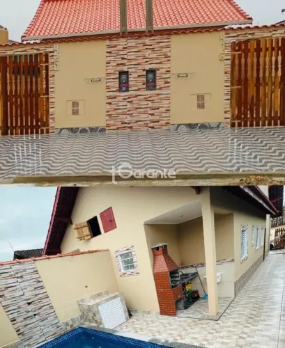 Casa para venda com 125m², 2 quartos, 1 suíte e 2 vagas de garagem em Itanhaém