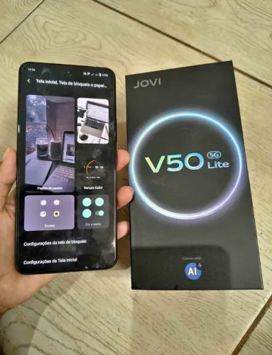 JOVI V50 16GB de Ram/ Bateria 6500 mhA / 256GB / Resistência militar ?