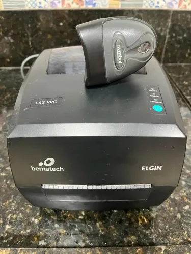 Impressora Etiqueta Elgin L42 Pro + Leitor Código Barras