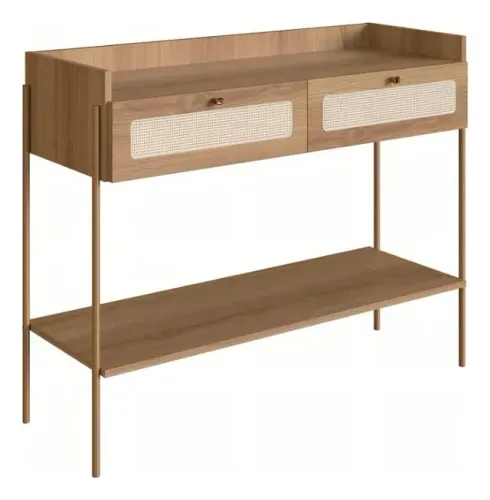 Rack Aparador 2 Gavetas Palhinha Linha Oslo | Hanover Artesano