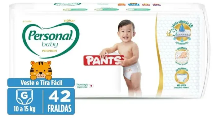 4 pacotes de fraldas Personal baby Pants