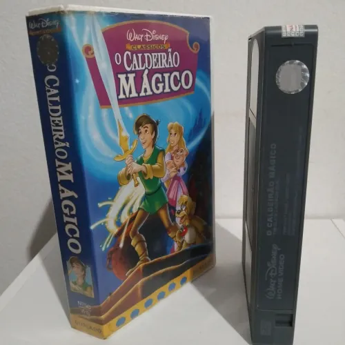 Vhs Caldeirão Mágico Dublado Disney original selo holográfico. TEM FOTO TEM VIDEO 10!