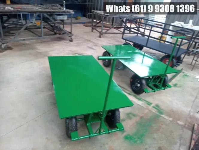 Carrinho Plataforma armazem 1,50x0,80m - 400kg