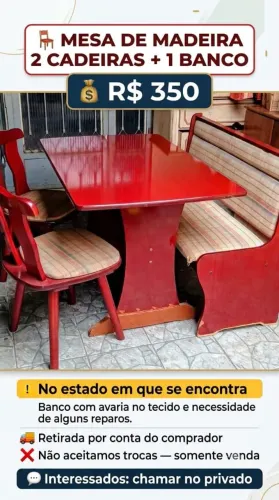 MESA DE MADEIRA