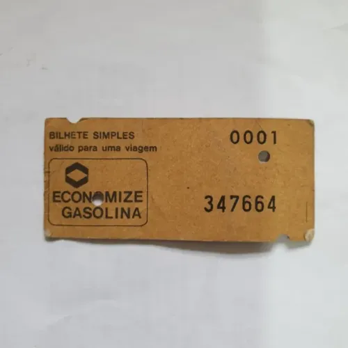 Antiguidade bilhete do metrô de 14/09/74 inauguração Jabaquara x Vila Mariana