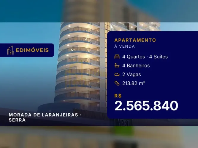 Exclusivo apartamento 4 quartos em Morada de Laranjeiras, venha conhecer!