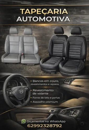 Bancos automotivos e tapeçaria em geral 