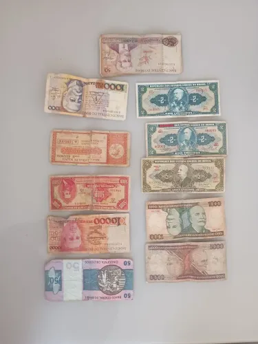 Dinheiro antigo para colecionador