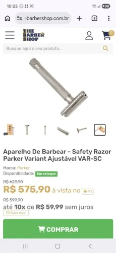 Vendo aparelho de barbear - Safety Razor Parker