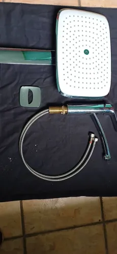 Oportunidade de Luxo: Combo Completo Chuveiro Hansgrohe PuraVida 400mm + Misturador .