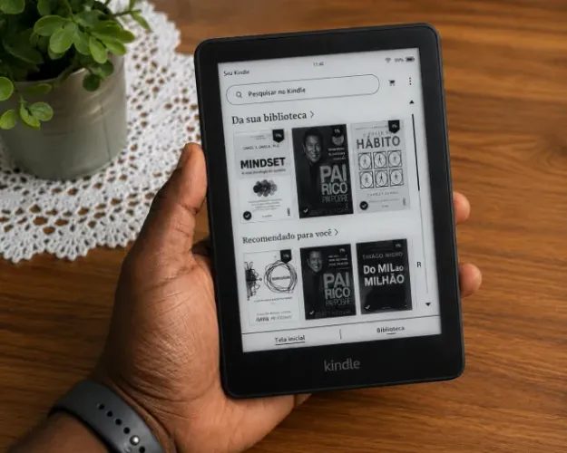 Kindle Paperwhite 10ª Geração 8GB + Capa + Carregador | Excelente Estado