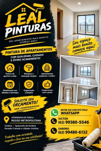 Pintor de Apartamentos em Goiânia | Leal Pinturas