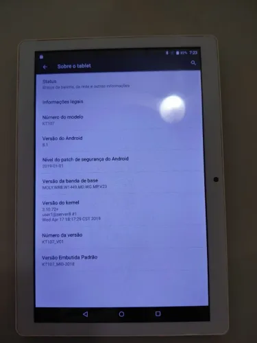 Tablet KT107 10" Android 8.1 Wi-Fi