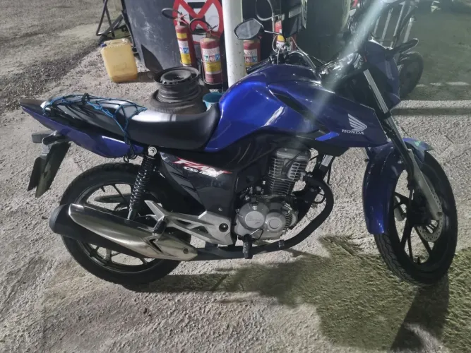 Moto CG 160 fan 2022 azul toda revisada Oportunidade