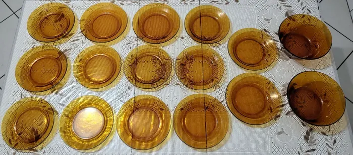 Conjunto de pratos Duralex para colecionadores