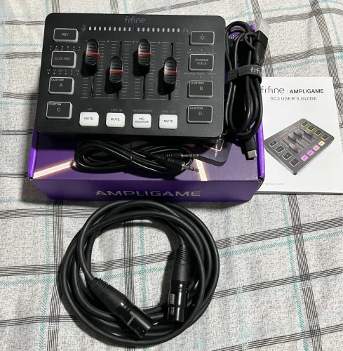 Ampligame Fifine SC3 + Cabo XLR Ugreen