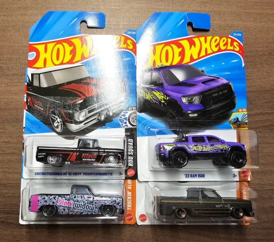 Set Lote Conjunto Hot Wheels Chevy Silverado Ram