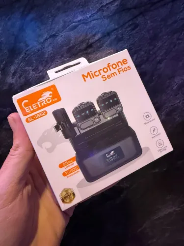 MICROFONE LAPELA COM 2 MICROFONES E RECEPTOR TIPO-c e iPhone ?