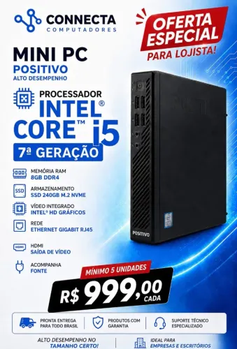 Lote Mini Desktop Positivo Master C820 Core i5 7ª Th - Atacado