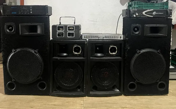 VENDO KIT DE SOM PARA FESTAS COMPLETO BARATO!!!