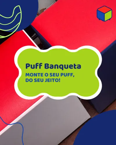 Puff Banqueta Cores Personalizáveis